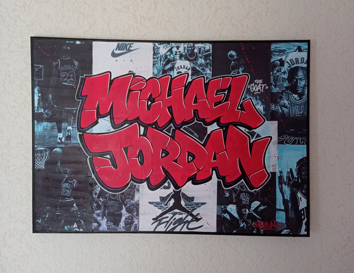 TOILE JORDAN GRAFFITI 50X70CM TRECAR CUSTOM
