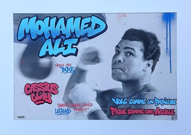 TABLEAU MOHAMED ALI 57X77cm