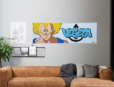 TOILE DRAGON BALL VEGETA